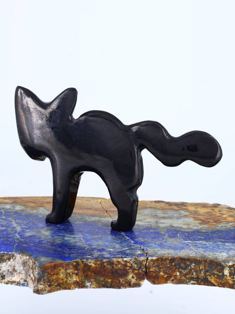 Black Jet Scaredy Cat Zuni Fetish