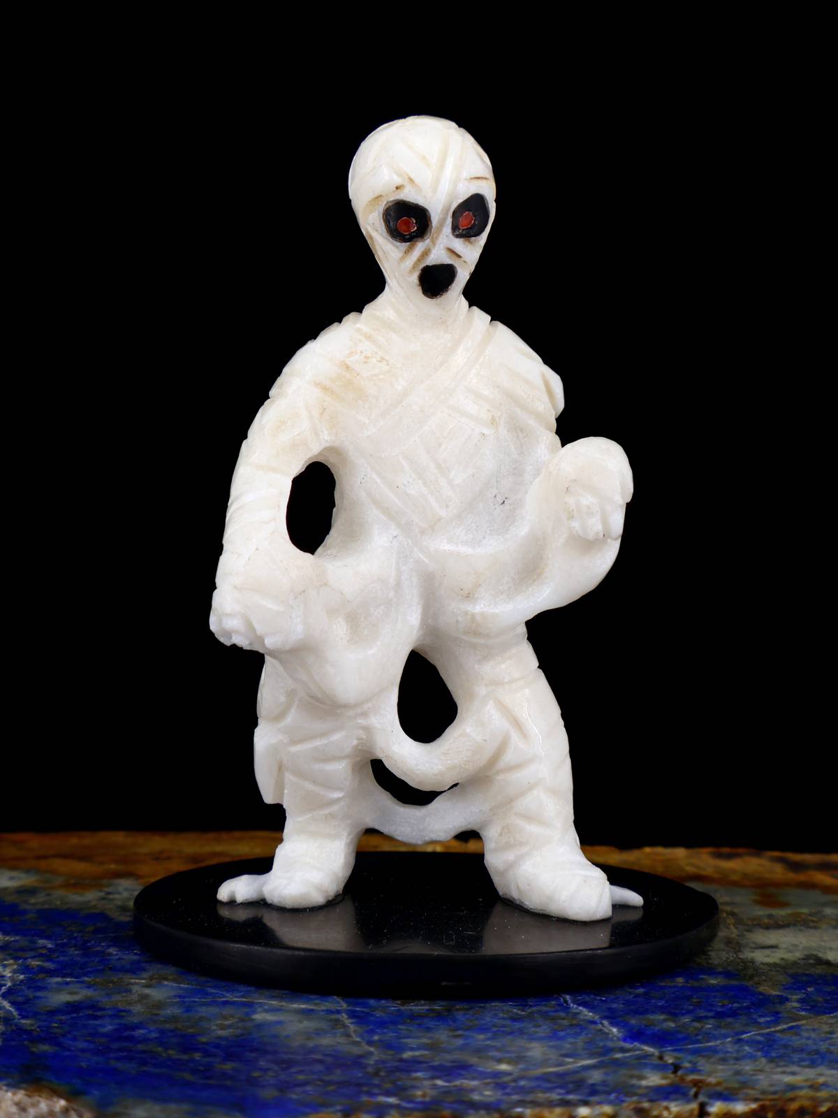 White Marble I Want My Mummy Zuni Fetish