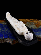 White Marble I Want My Mummy Zuni Fetish