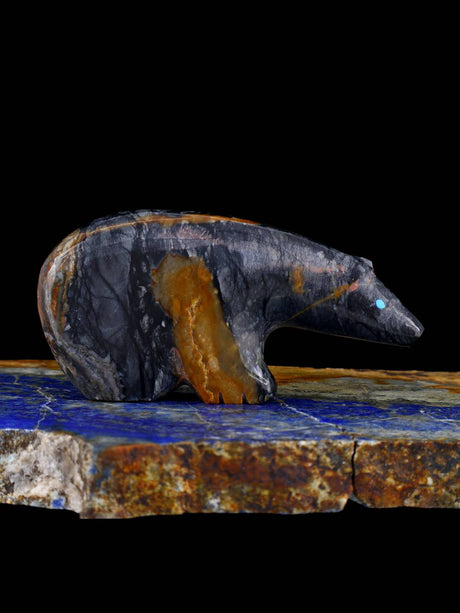 Picasso Marble Bear Zuni Fetish