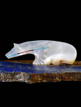 Mother of Pearl Bear Zuni Fetish