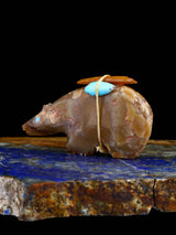 Rootbeer Onyx Bear Zuni Fetish
