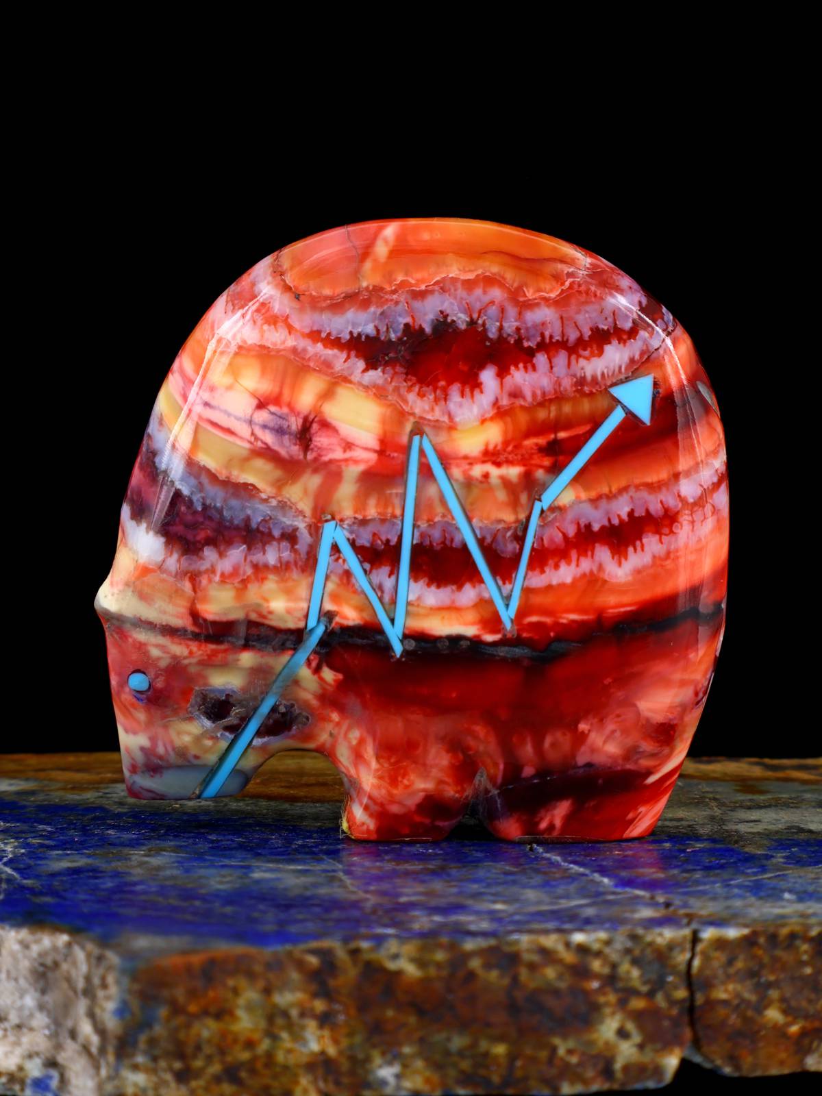 Mammoth Tooth Medicine Bear Zuni Fetish
