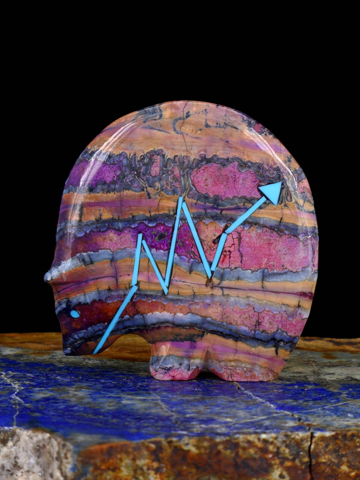 Mammoth Tooth Medicine Bear Zuni Fetish