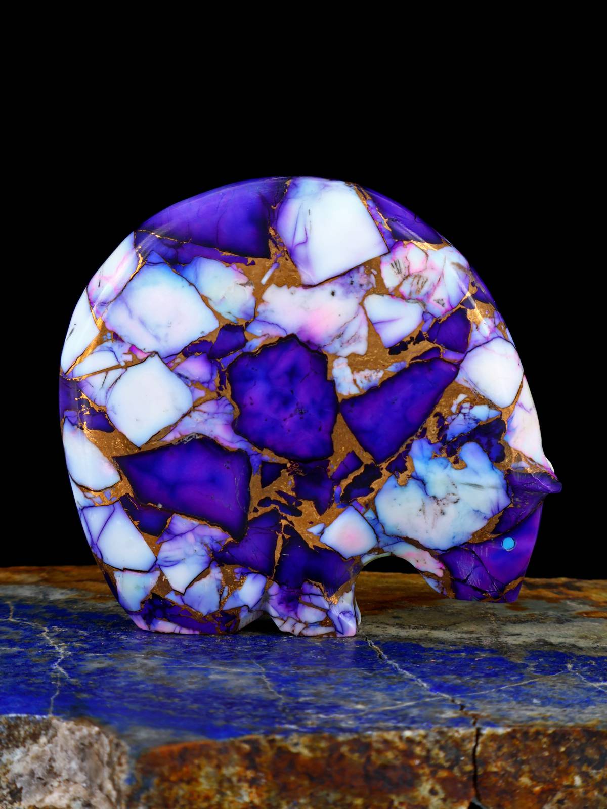 Compressed Mojave Bear Zuni Fetish