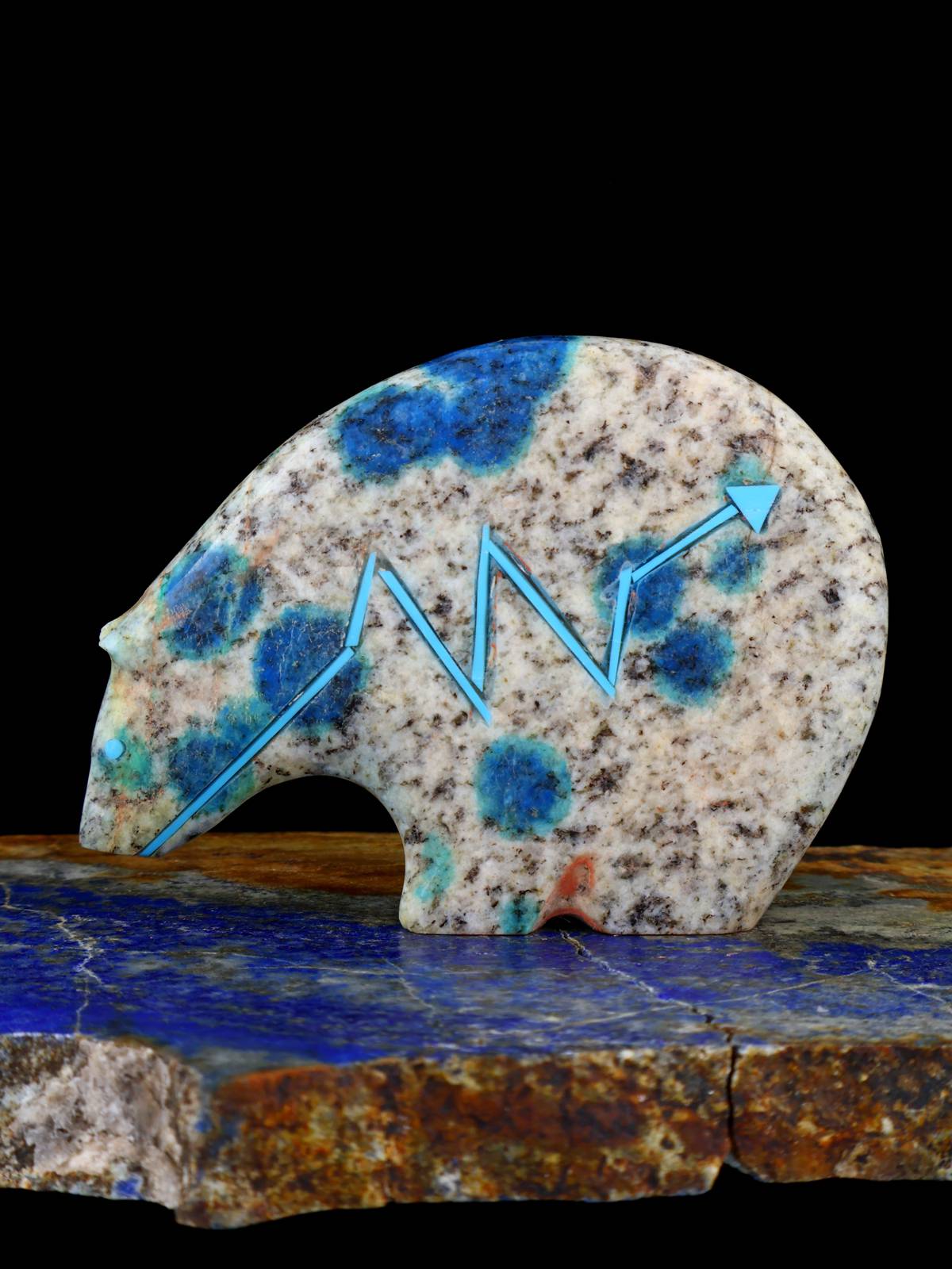 K2 Blue Medicine Bear Zuni Fetish