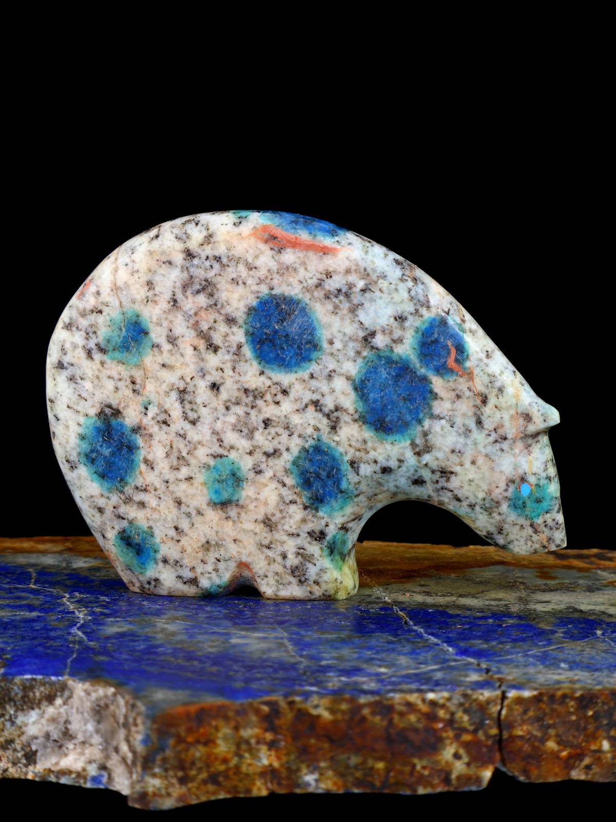 K2 Blue Medicine Bear Zuni Fetish