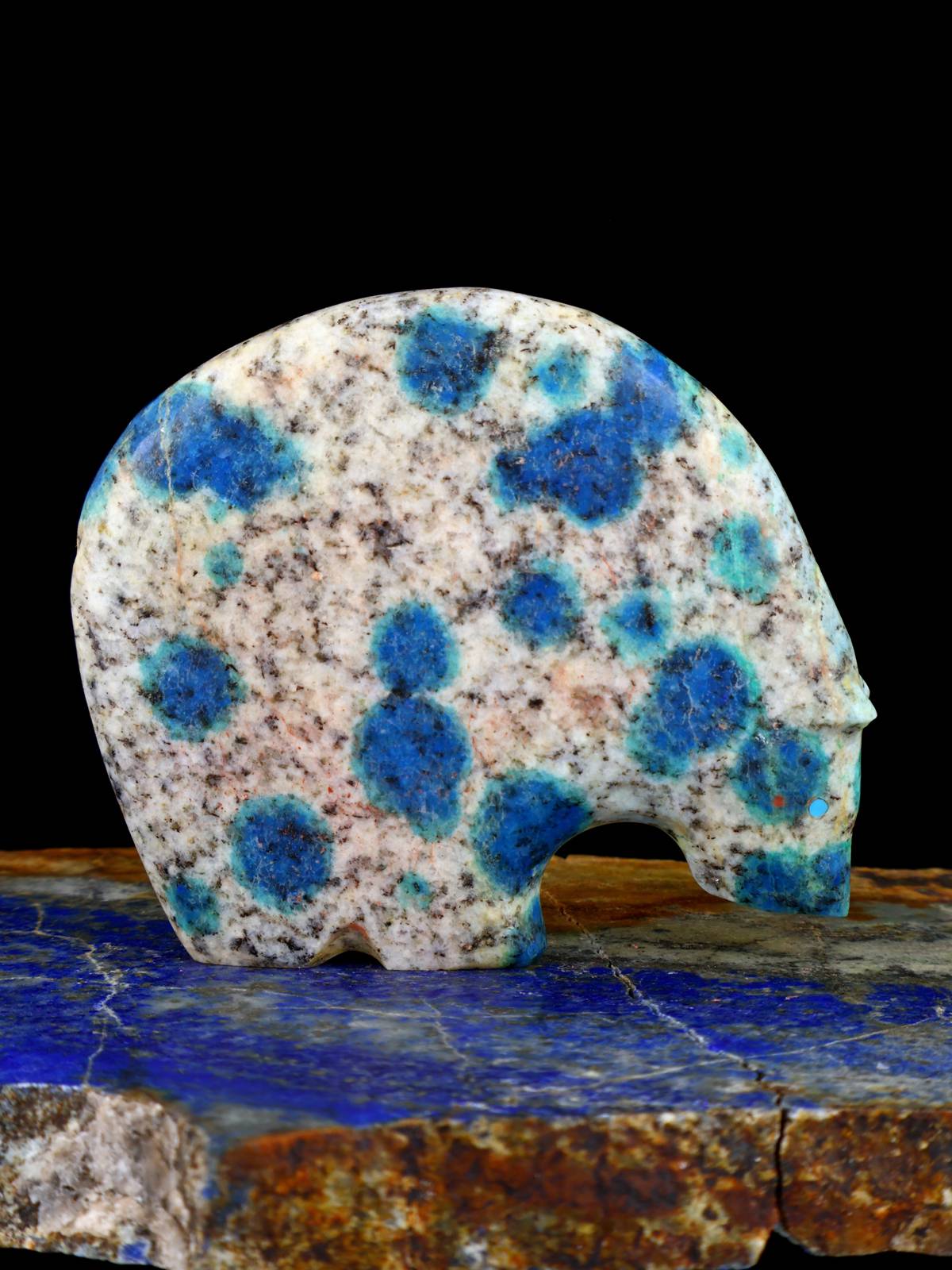 K2 Blue Medicine Bear Zuni Fetish