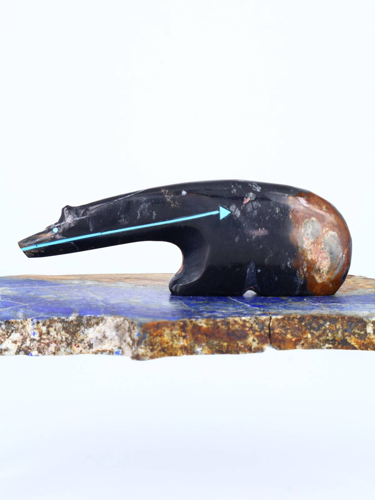 Picasso Marble Bear Zuni Fetish