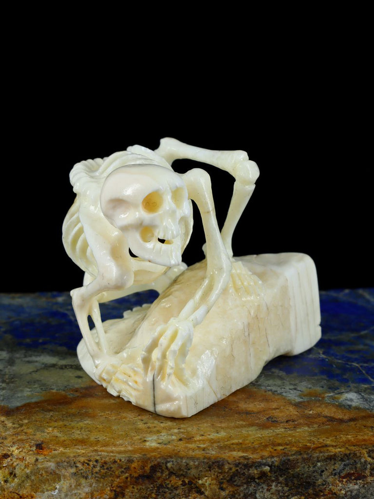 Antler Skeleton Zuni Fetish Carving - PuebloDirect.com