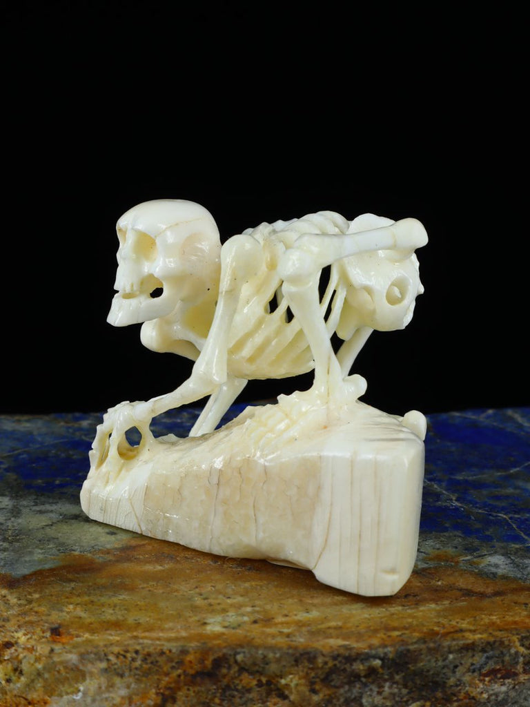Antler Skeleton Zuni Fetish Carving - PuebloDirect.com