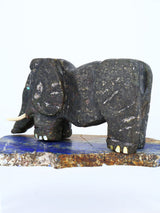 Large Marble Elephant Zuni Fetish