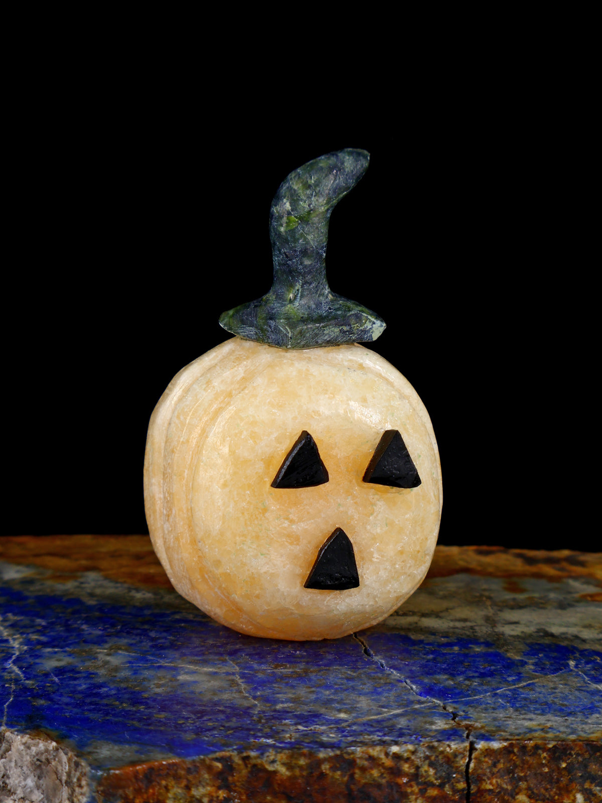 Orange Alabaster Pumpkin Zuni Fetish
