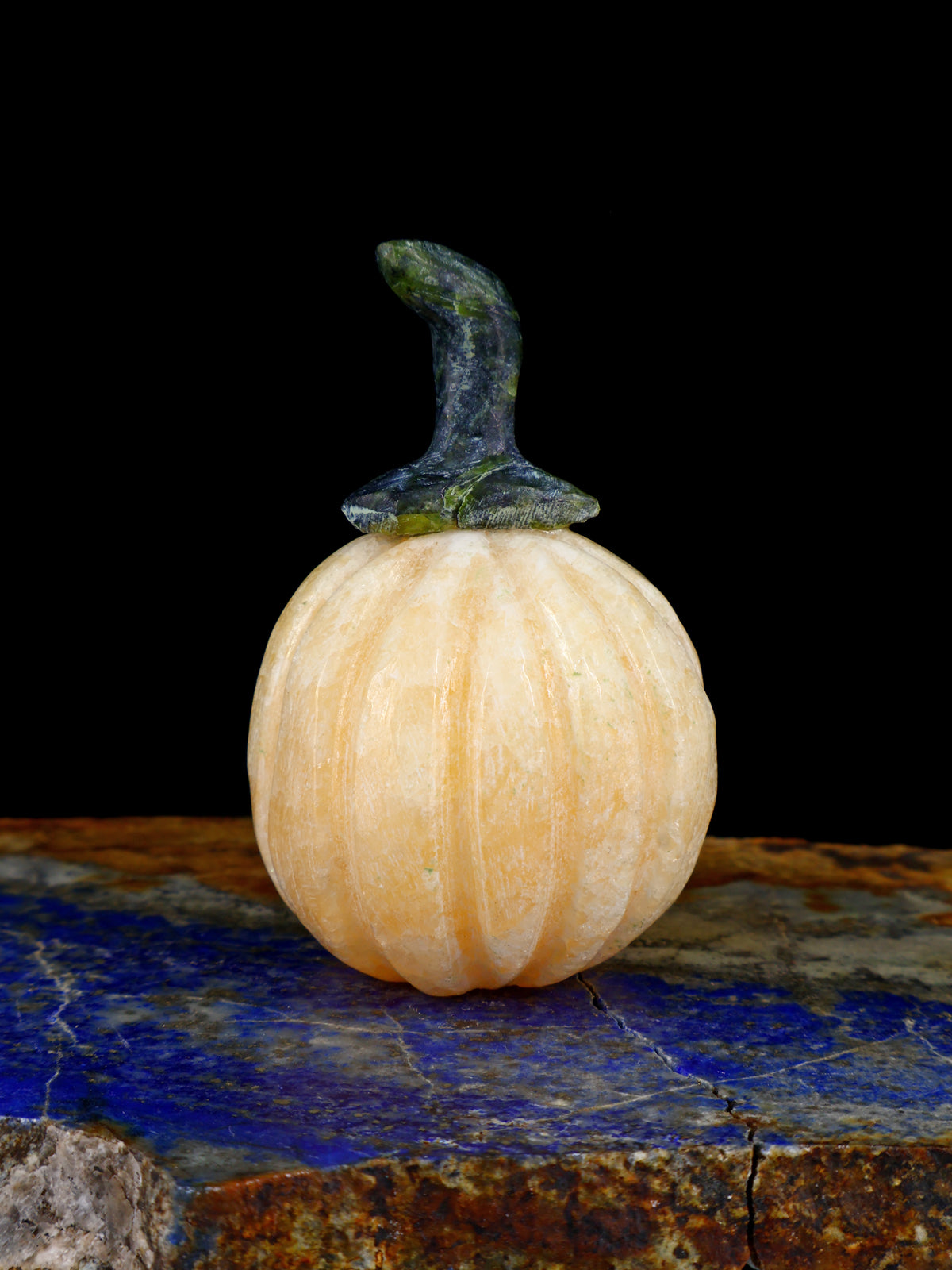 Orange Alabaster Pumpkin Zuni Fetish