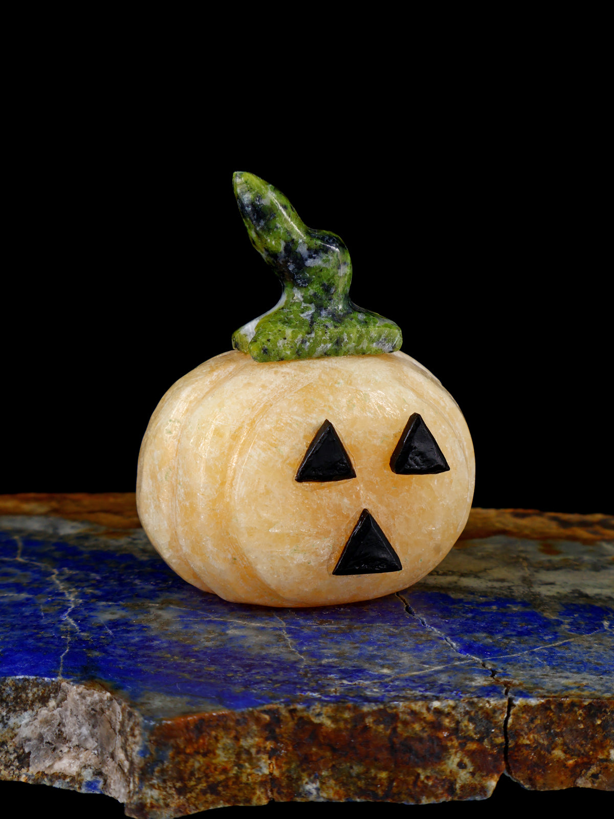 Citrouille d'albâtre orange Zuni Fetish