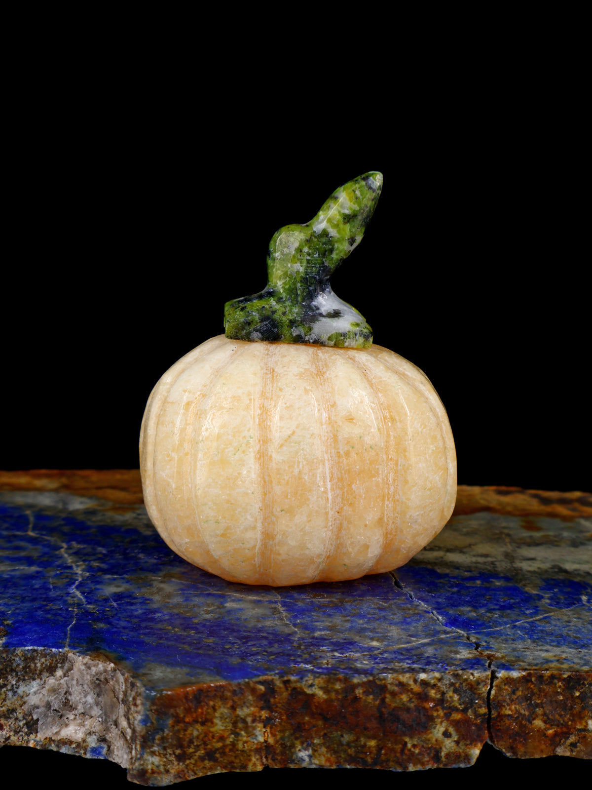 Citrouille d'albâtre orange Zuni Fetish