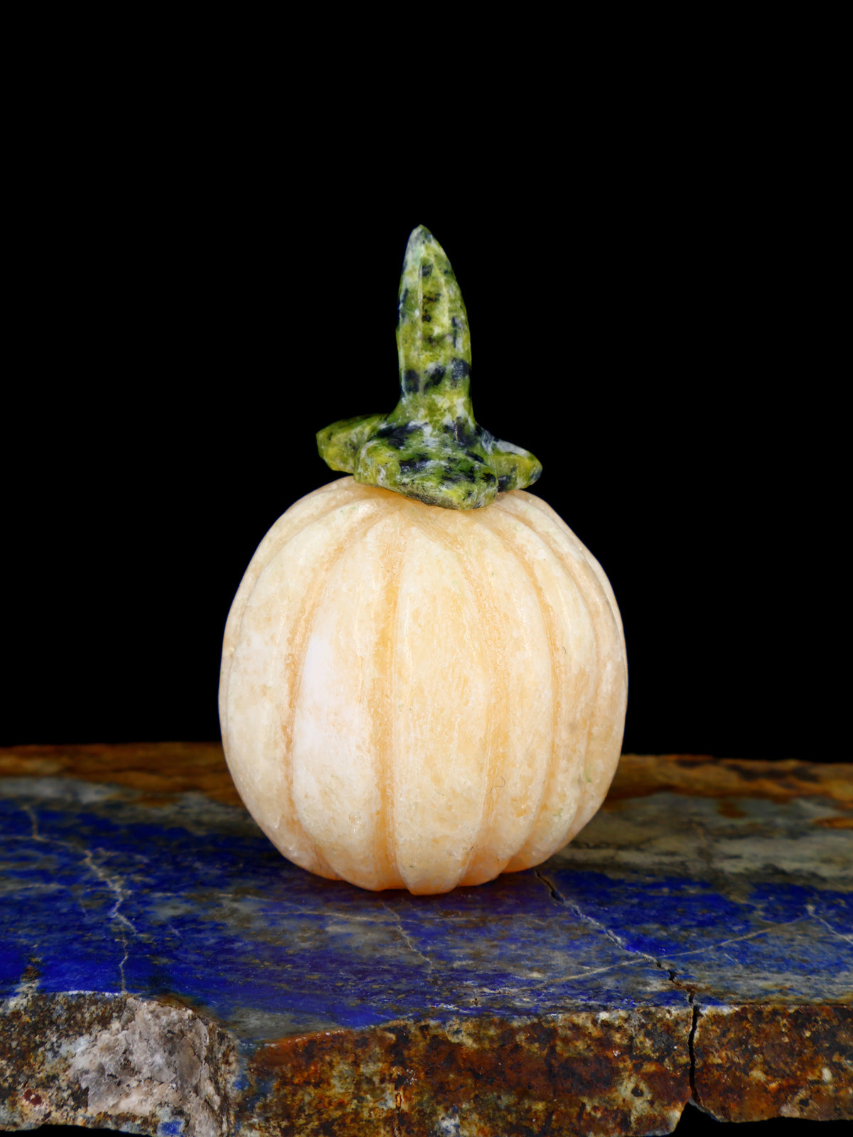 Orange Alabaster Pumpkin Zuni Fetish