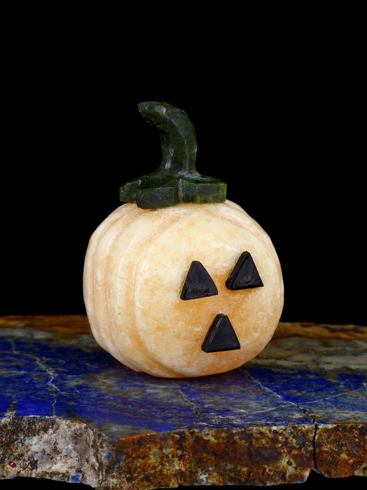 Orange Alabaster Pumpkin Zuni Fetish