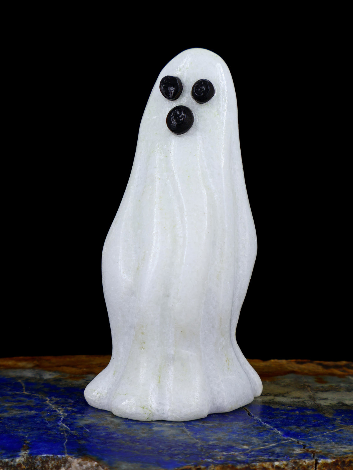 White Marble Ghost Zuni Fetish