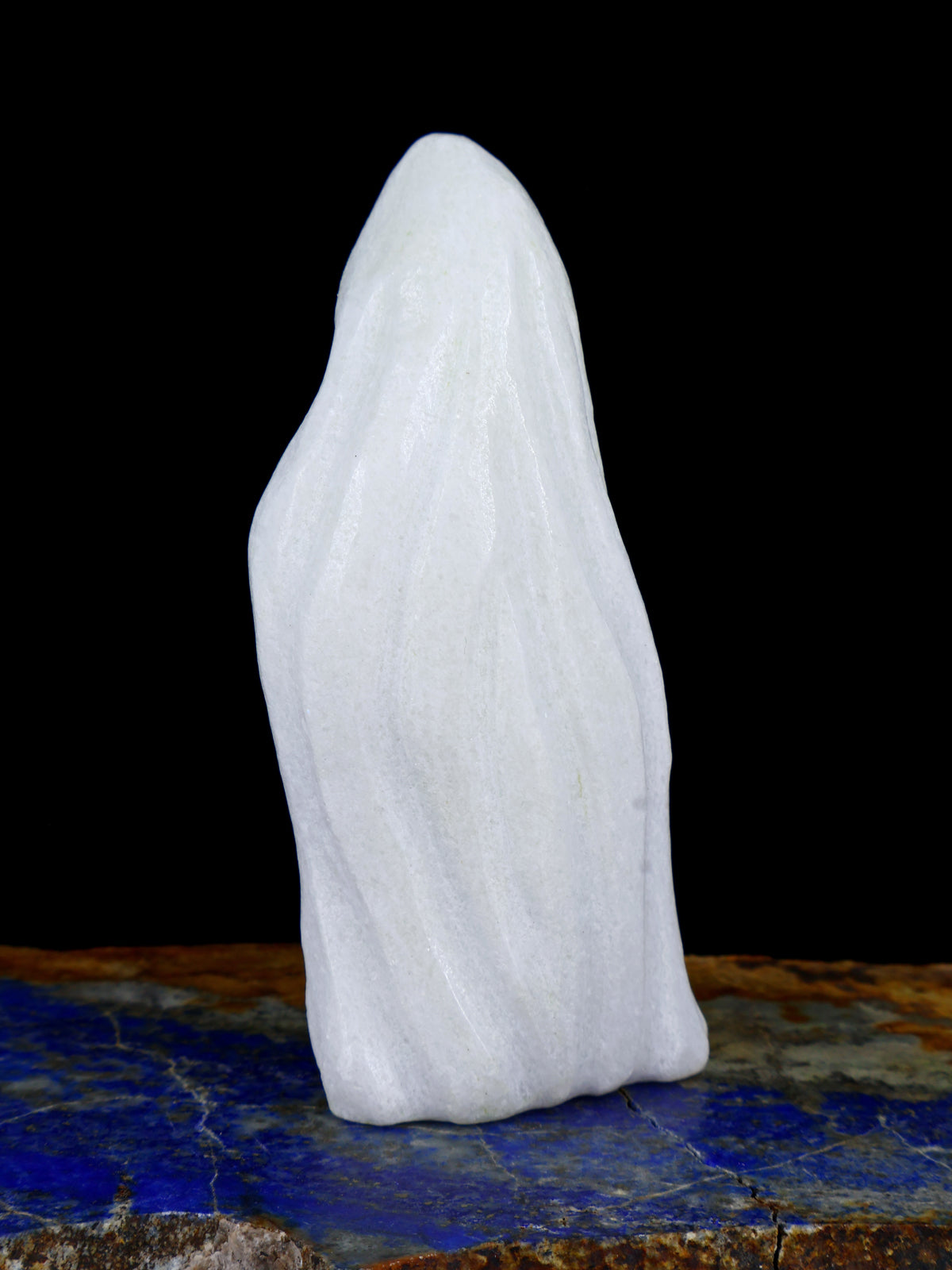 White Marble Ghost Zuni Fetish