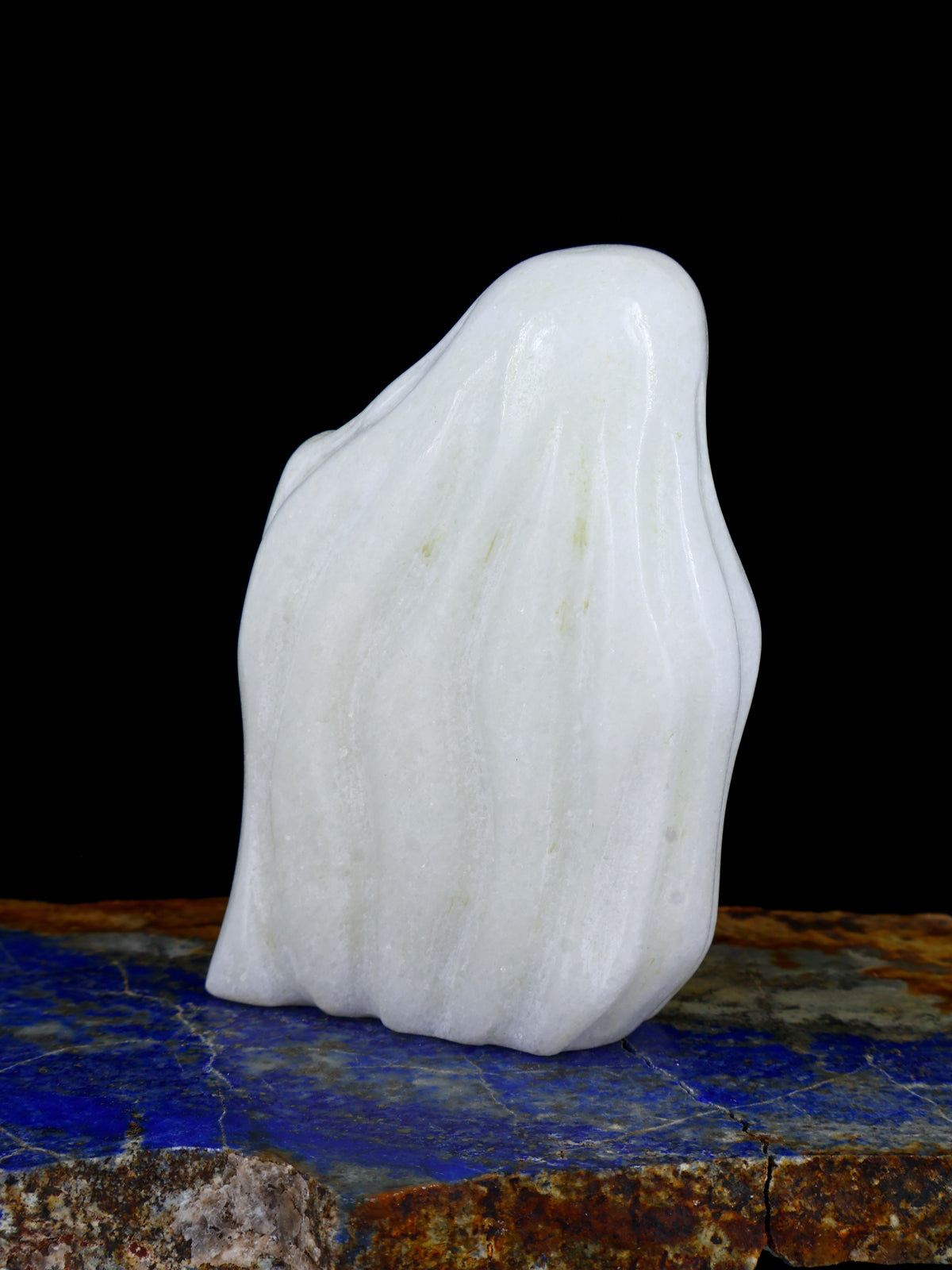 White Marble Ghost Zuni Fetish