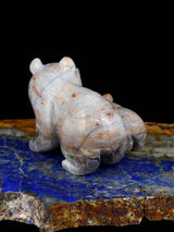 Picasso Marble Bear Family Zuni Fetish