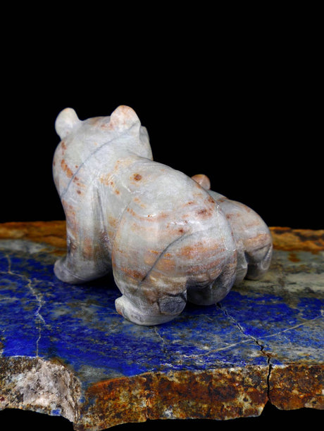 Picasso Marble Bear Family Zuni Fetish