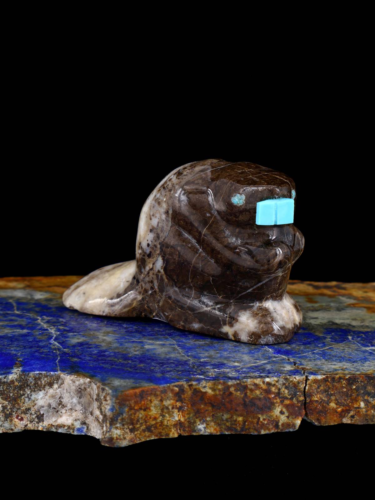 Marble Beaver Zuni Fetish