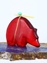 Glass Bear Zuni Fetish