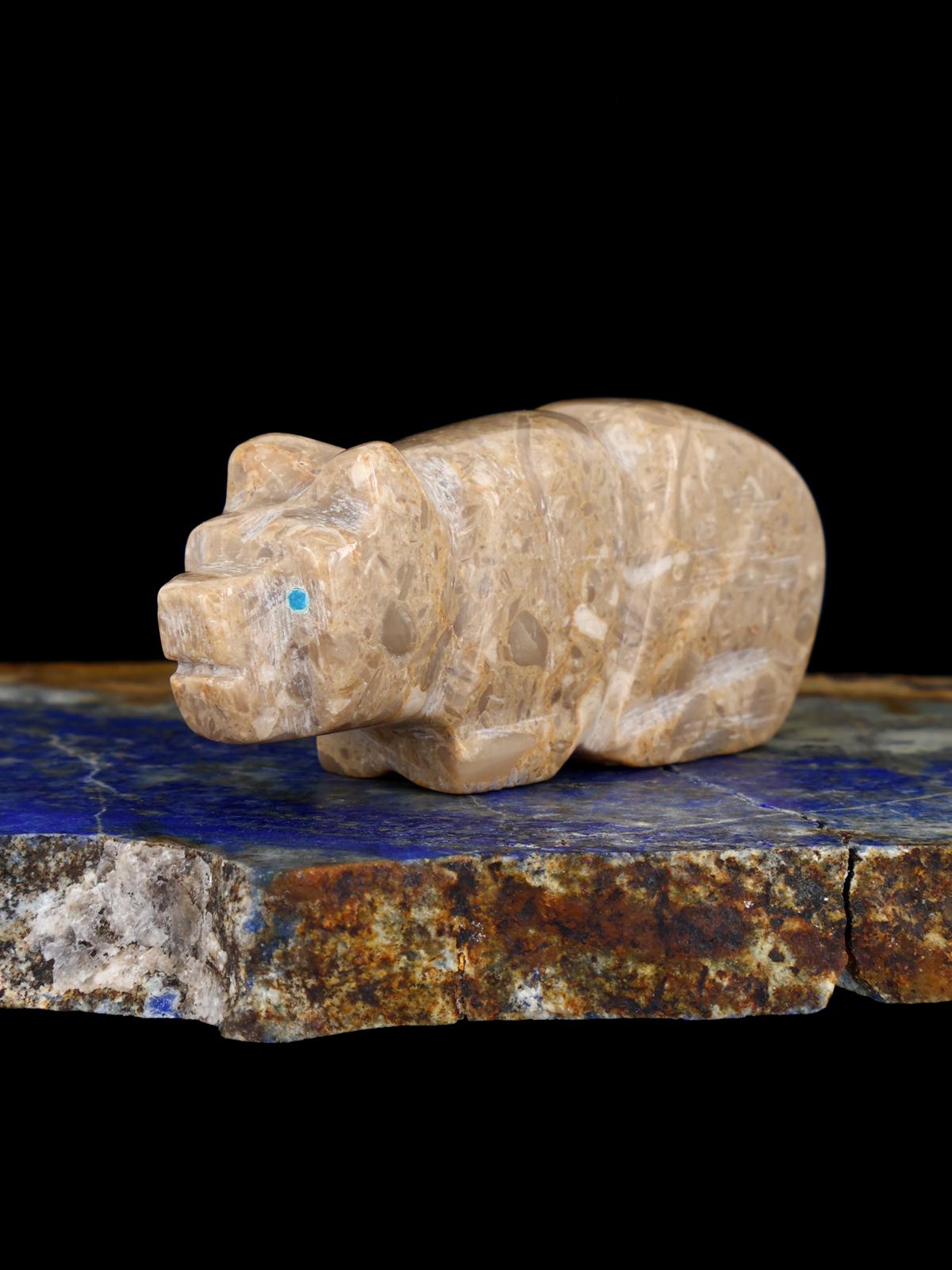 Marble Bear Zuni Fetish - PuebloDirect.com