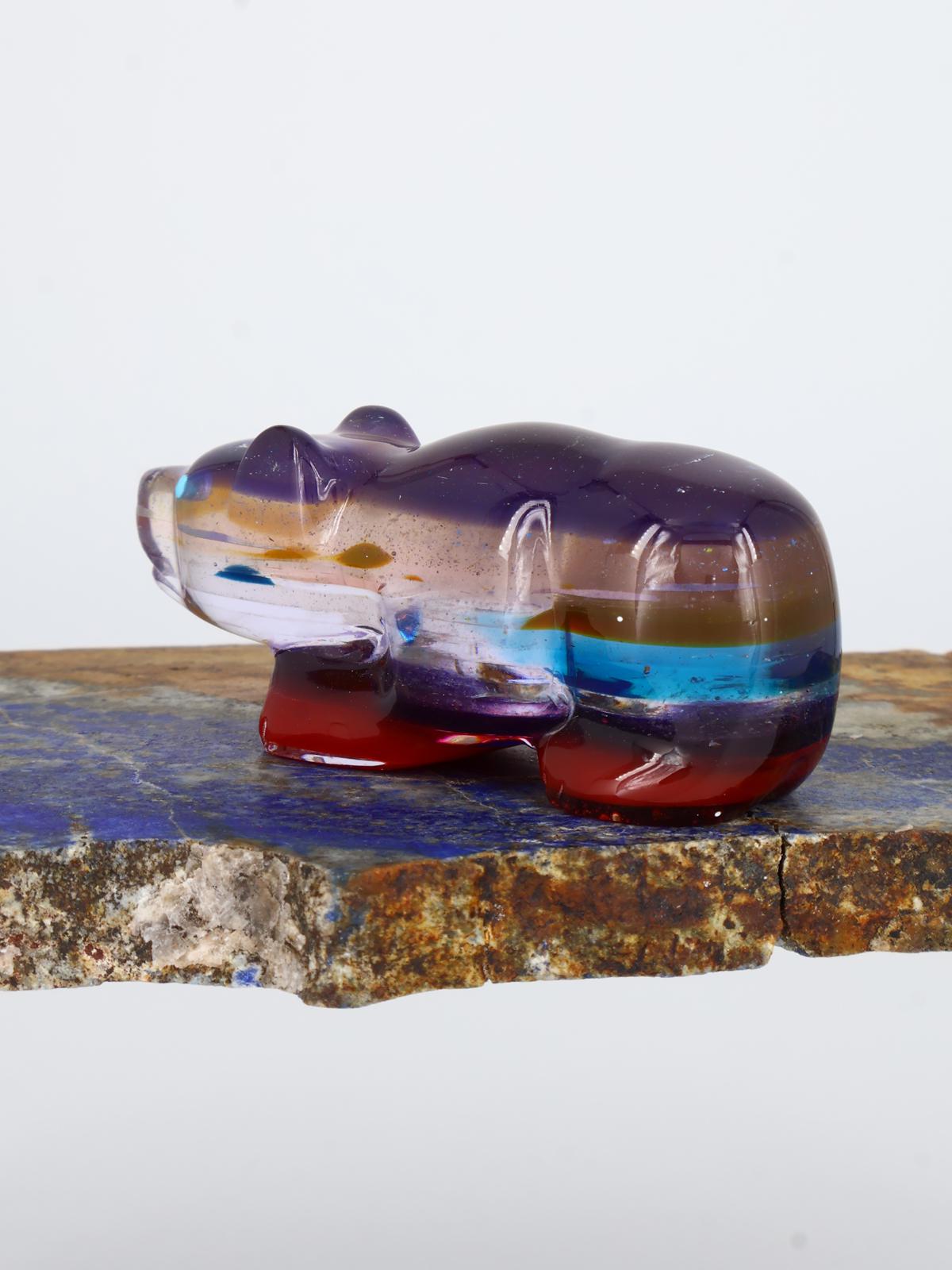 Surfite Bear Zuni Fetish - PuebloDirect.com