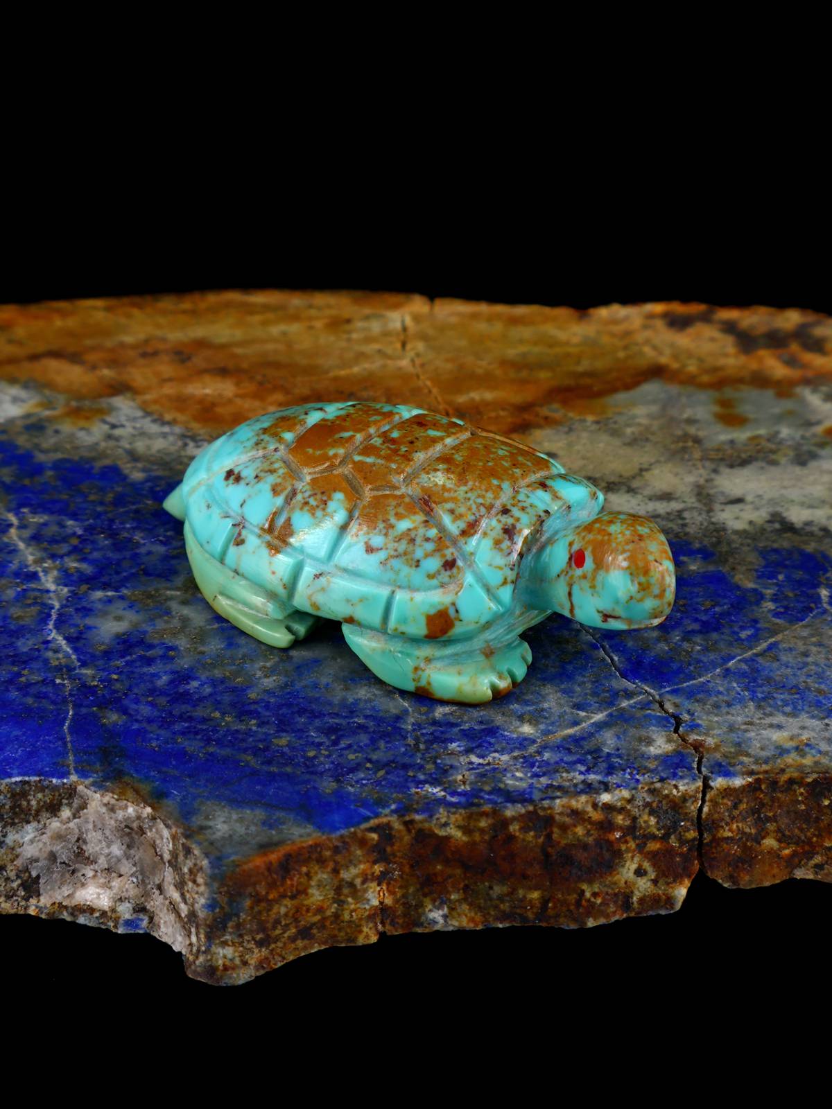 Fétiche Tortue Turquoise Zuni