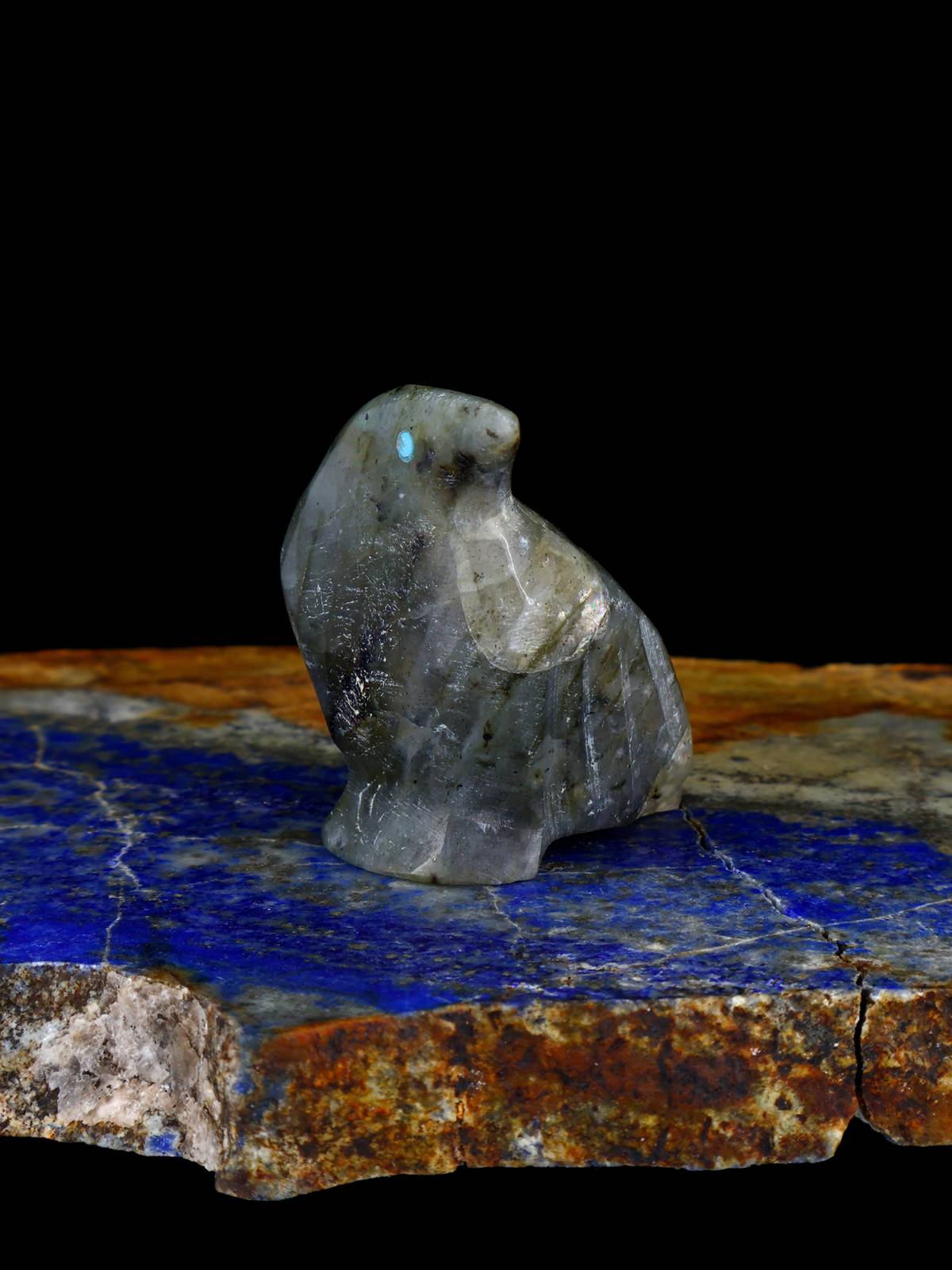 Labradorite Bird Zuni Fetish
