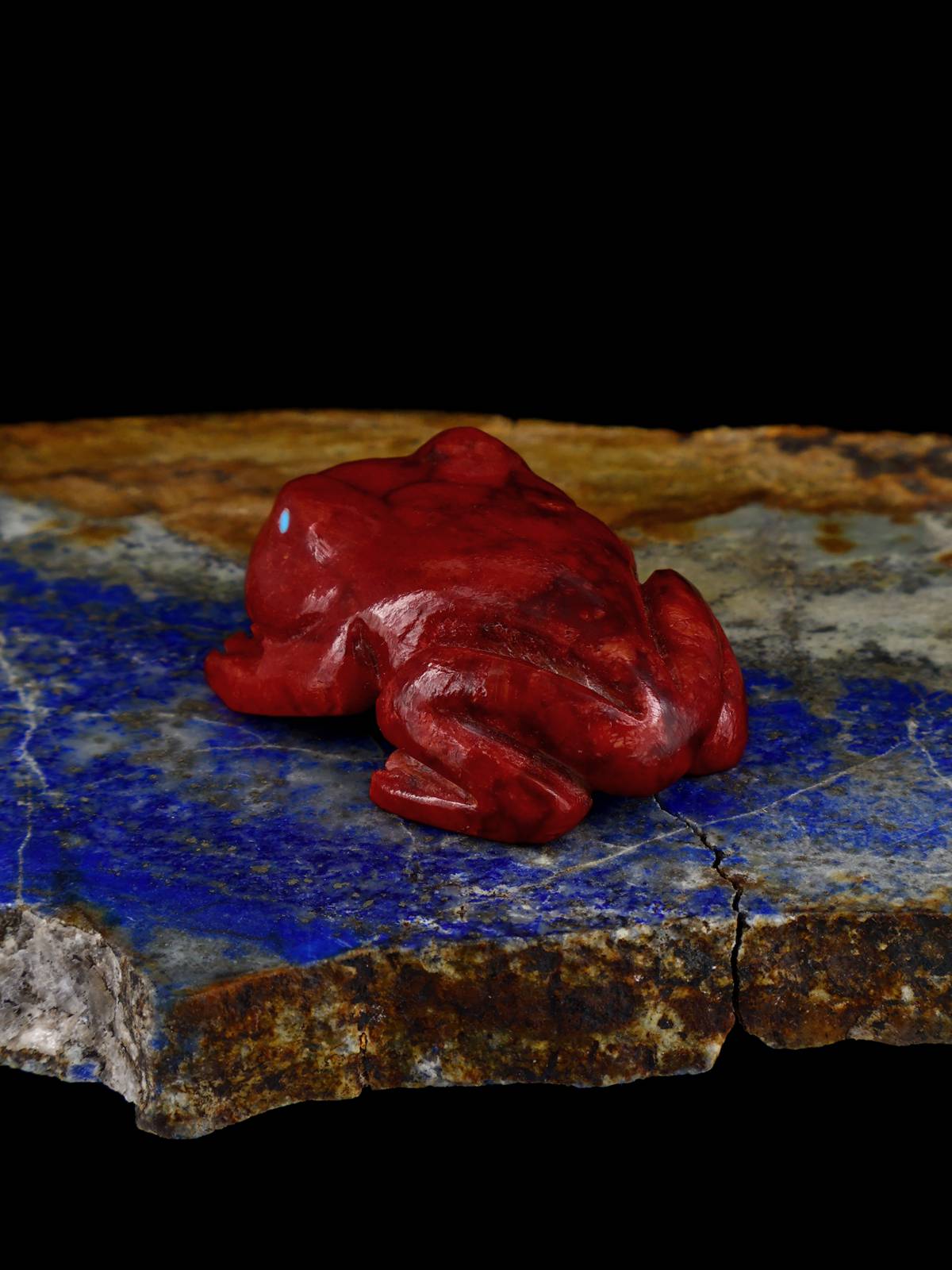 Fétiche Serpentine Grenouille Zuni