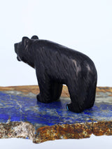 Black Jet Bear Zuni Fetish