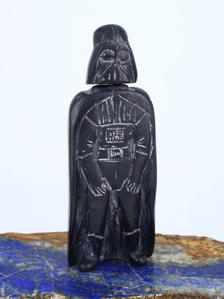 Black Marble Darth Vader Zuni Fetish - PuebloDirect.com