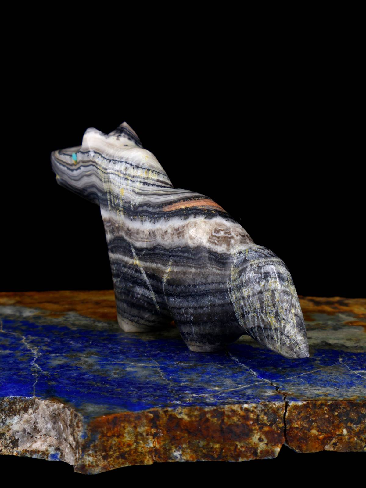 Onyx Horse Zuni Fetish