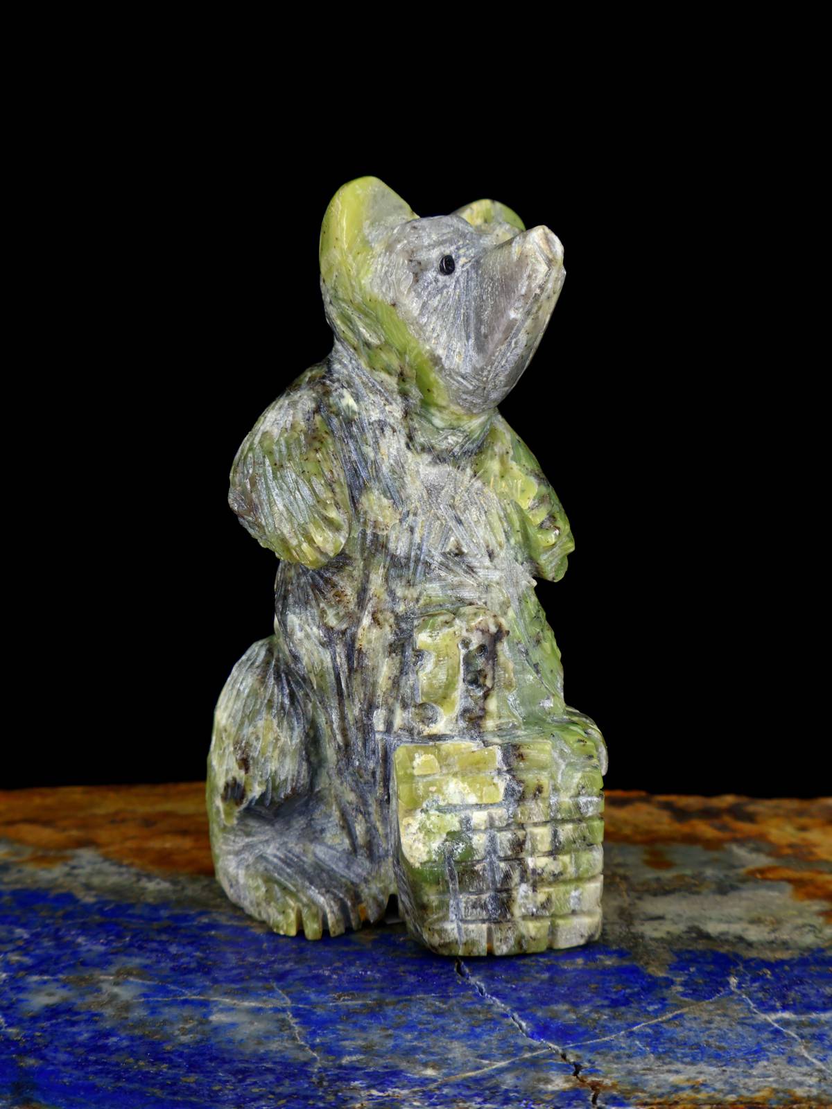 Fétiche Zuni des ours serpentins