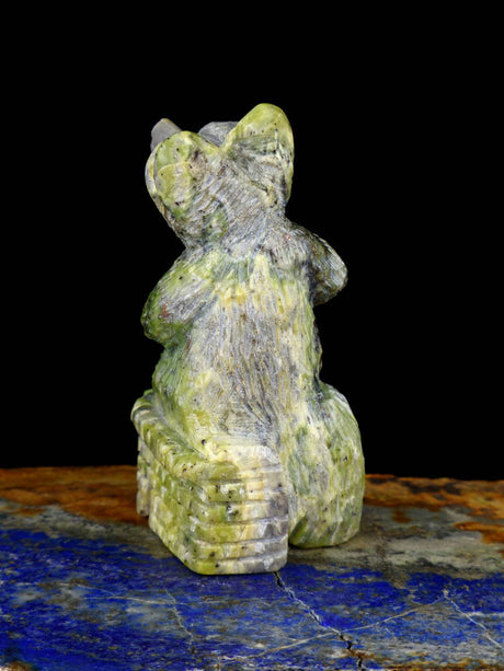 Serpentine Pueblo Bear Zuni Fetish - PuebloDirect.com