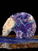 Cielo Caballo Turquesa Oso Medicinal Zuni Fetiche