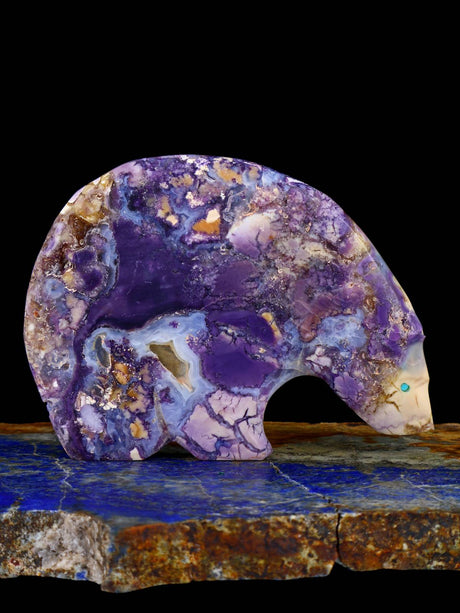Tiffany Stone Medicine Bear Zuni Fetish - PuebloDirect.com