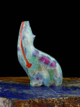 Ruby in Zoisite Coyote Zuni Fetish