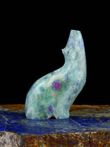 Ruby in Zoisite Coyote Zuni Fetish