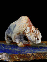 Picasso Marble Bison Zuni Fetish - PuebloDirect.com