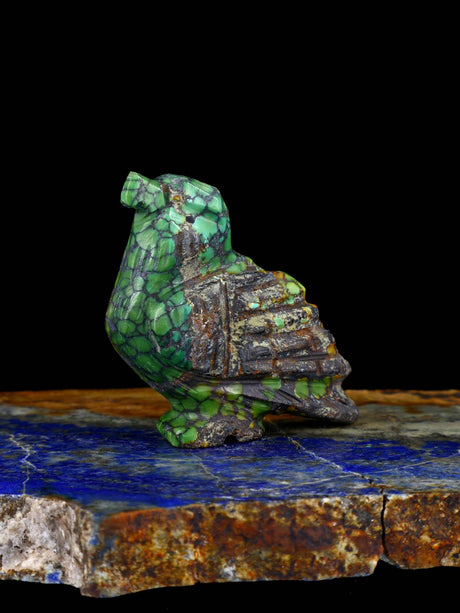 Turquoise Eagle Navajo Stone Carving - PuebloDirect.com