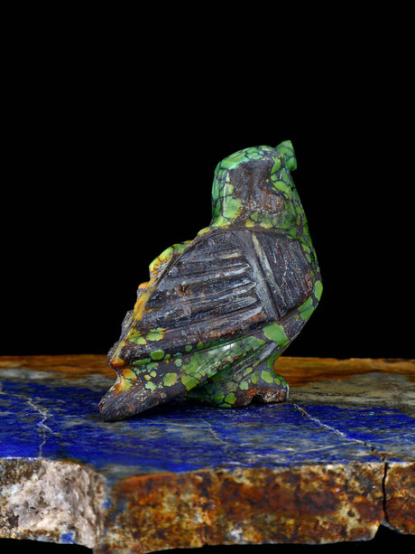 Turquoise Eagle Navajo Stone Carving - PuebloDirect.com