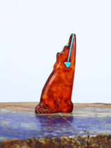 Amber Coyote Zuni Fetish