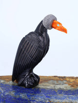 Black Marble Vulture Zuni Fetish