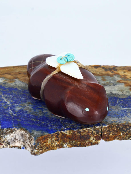 Surfite Beaver Zuni Fetish Carving - PuebloDirect.com