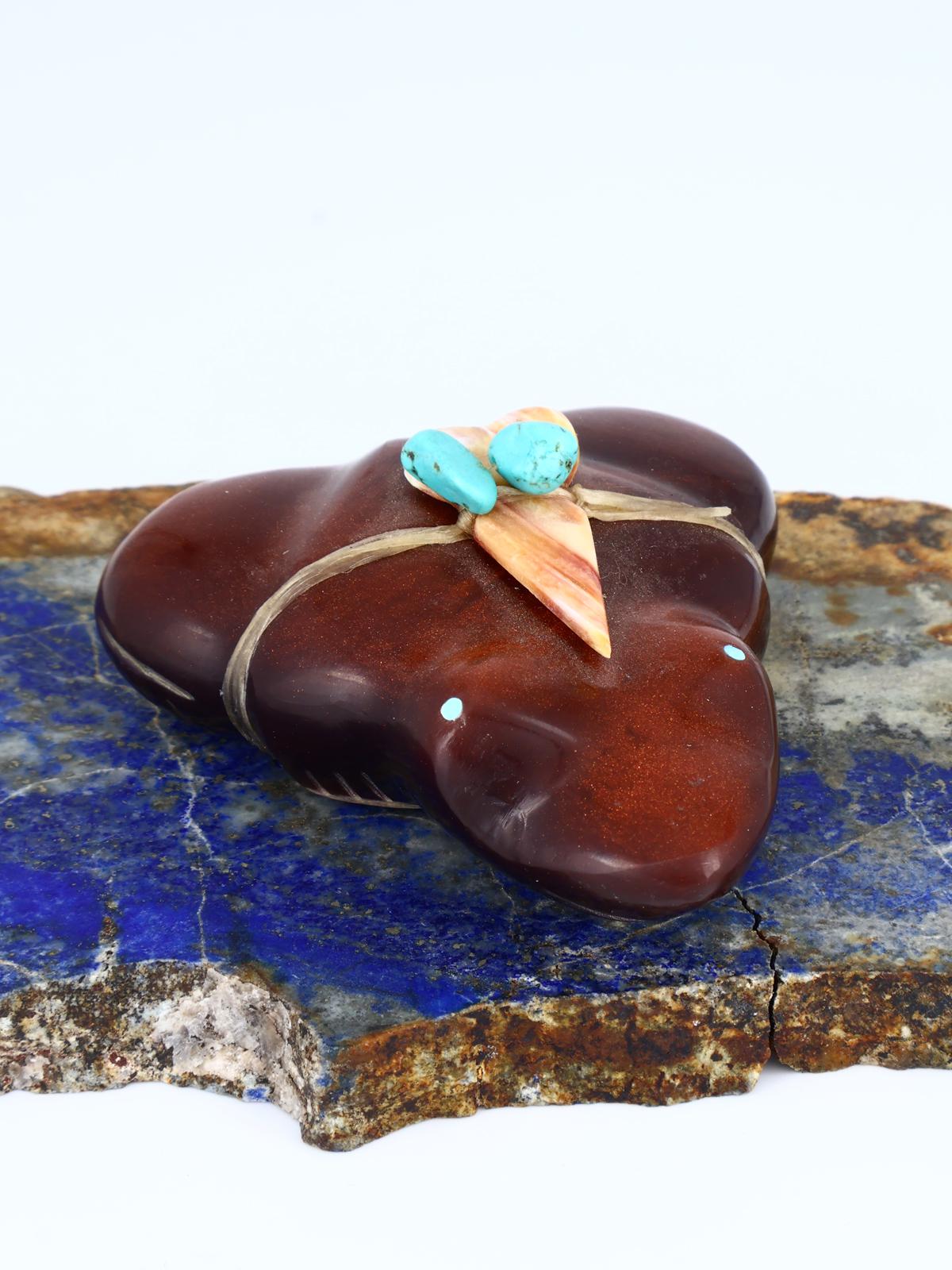 Surfite Frog Zuni Fetish Carving - PuebloDirect.com